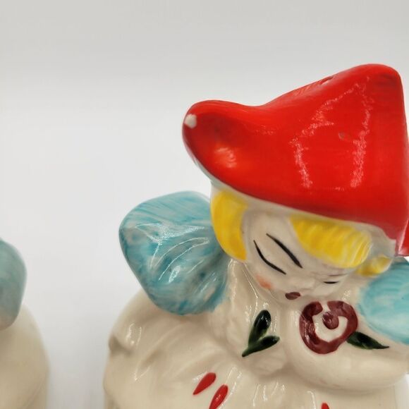 Very Rare Regal China Dutch Girl Salt & Pepper Shakers Set - Picture 8 of 11